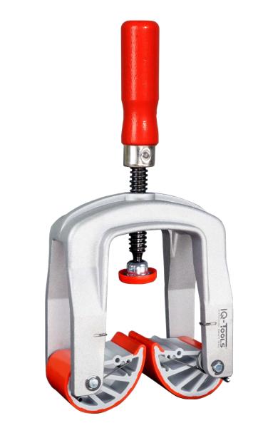 Edge clamp 10 - 80 mm - for the perfect, racy edge | die-cast aluminium housing | ergonomic wooden handle